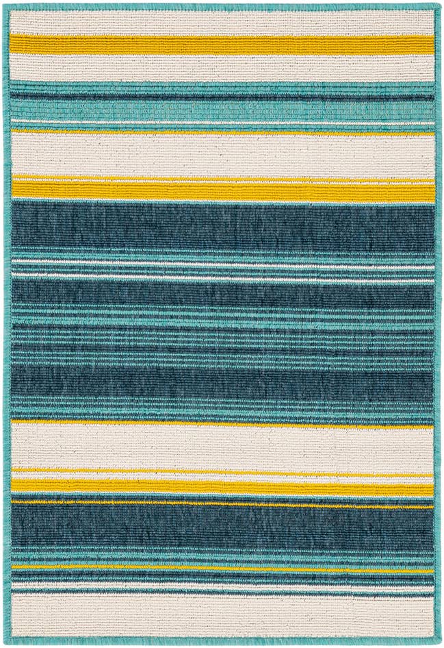 Detail image of 2' x 3' Easy-Clean Border Indoor / Outdoor Rug