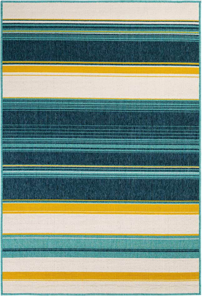 Detail image of 4' x 6' Easy-Clean Border Indoor / Outdoor Rug