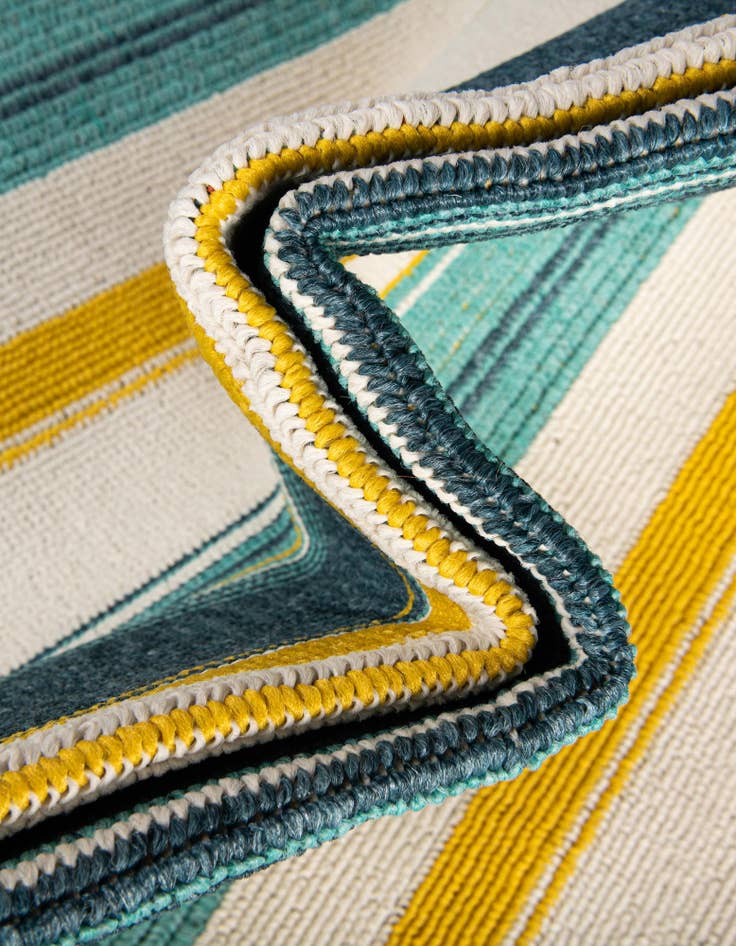 Detail image of 7' 10 x 10'  Washable Border Indoor / Outdoor Rug