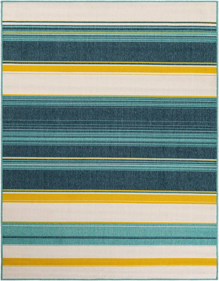 Detail image of 5' x 8' Easy-Clean Border Indoor / Outdoor Rug