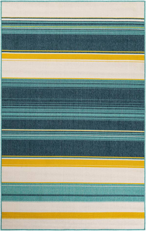Detail image of 5' x 8' Easy-Clean Border Indoor / Outdoor Rug