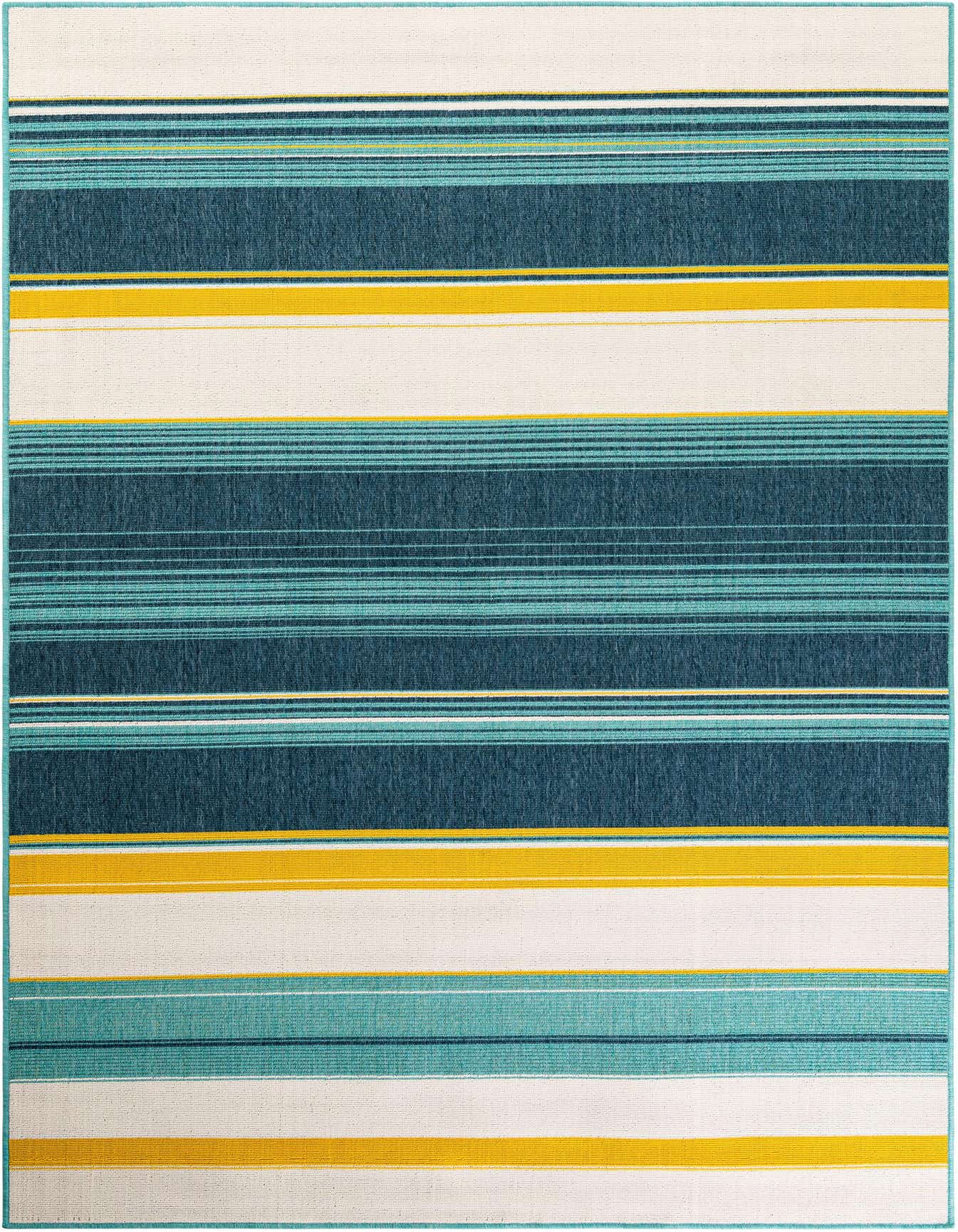 6' x 9' Easy-Clean Border Indoor / Outdoor Rug