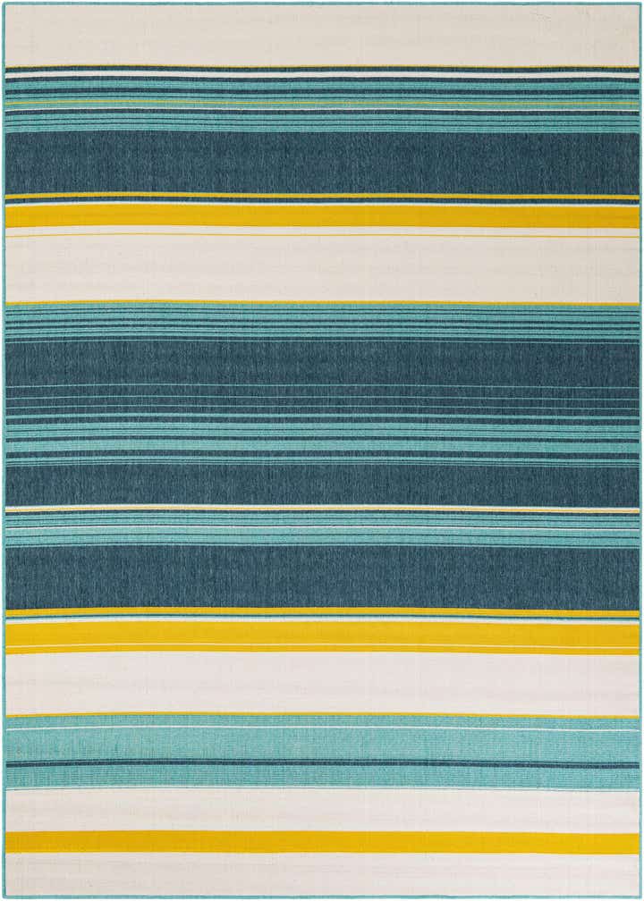 7' 10 x 10' Easy-Clean Border Indoor / Outdoor Rug