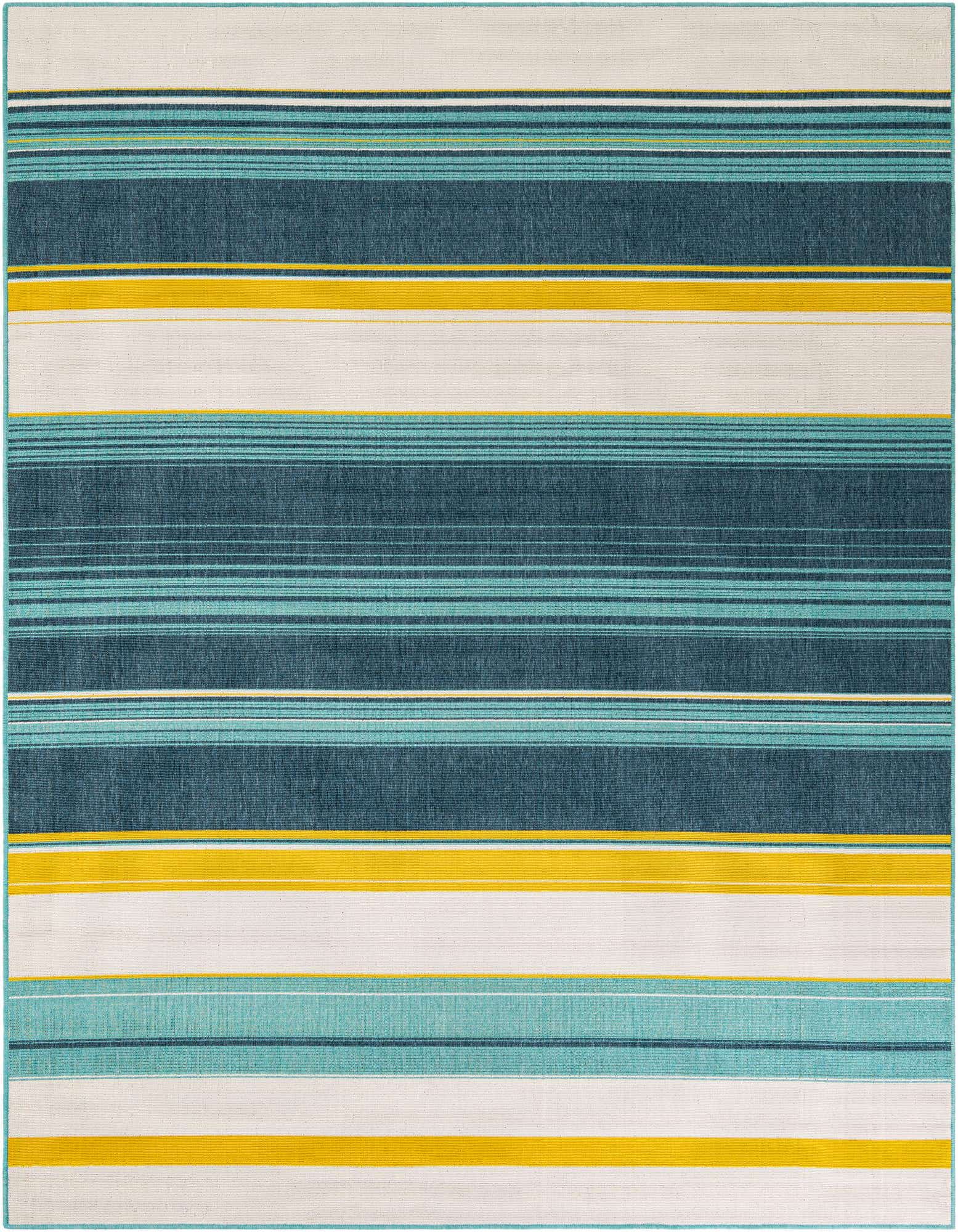 7' 10 x 10' Easy-Clean Border Indoor / Outdoor Rug