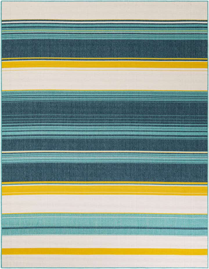 7' 10 x 10' Easy-Clean Border Indoor / Outdoor Rug