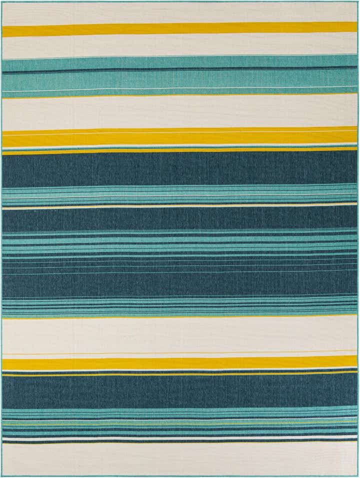 9' x 12' Easy-Clean Border Indoor / Outdoor Rug
