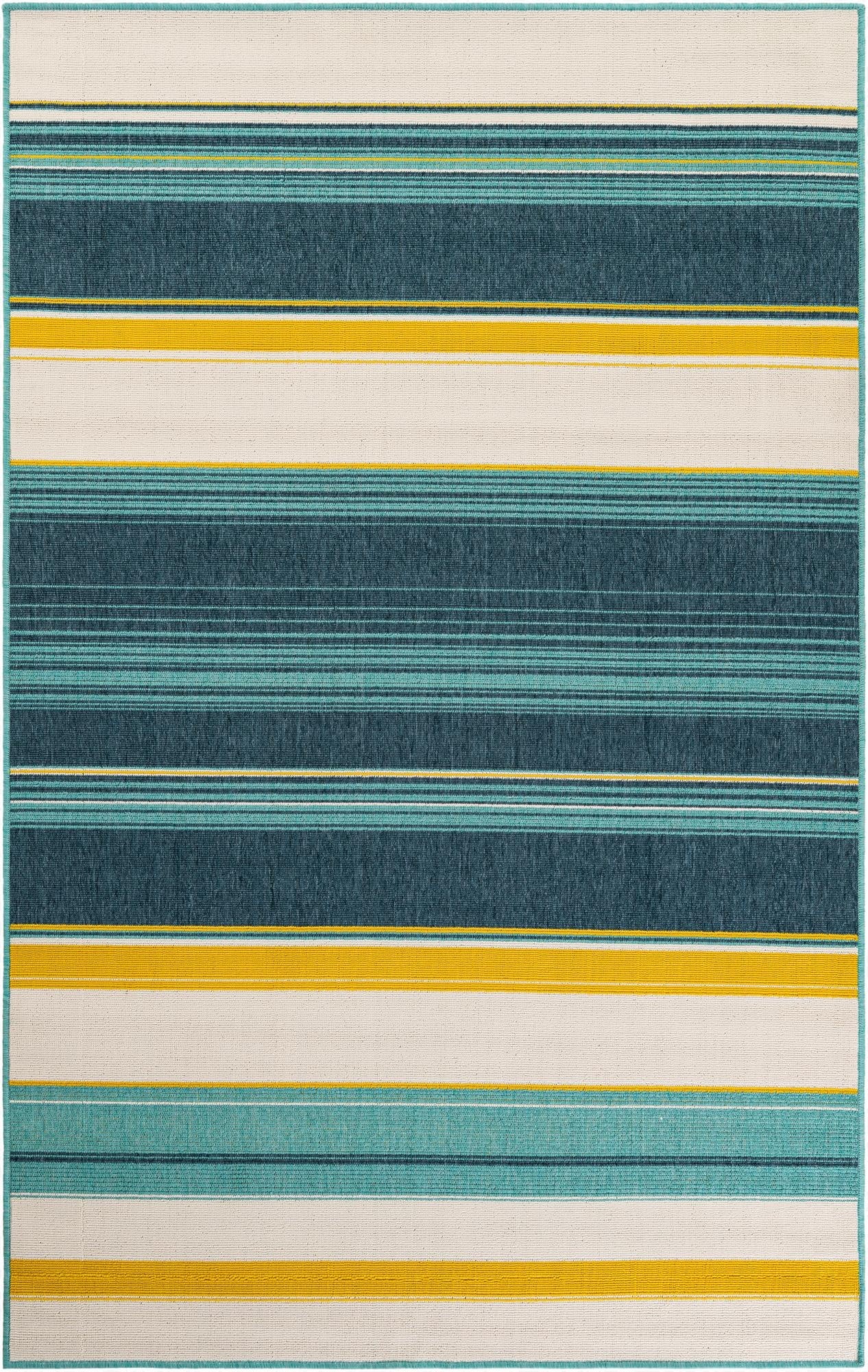 5' x 8'  Washable Border Indoor / Outdoor Rug
