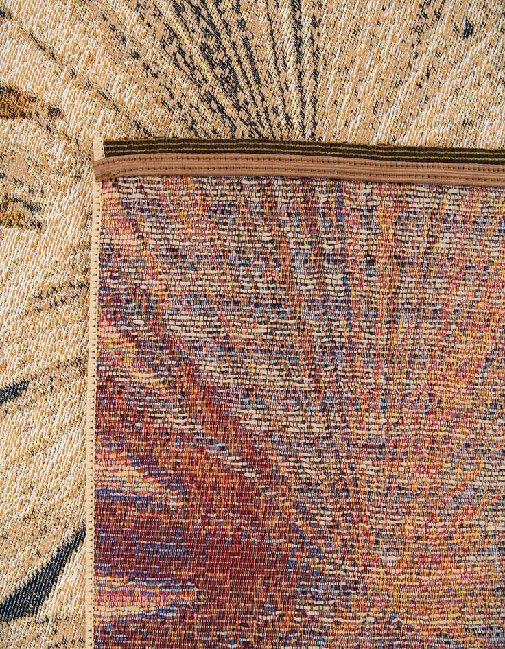 Detail image of 5' 2 x 7' 7 Easy-Clean Botanical Indoor / Outdoor Rug