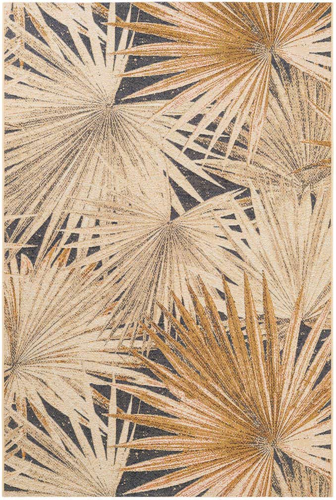 5' 2 x 7' 7 Easy-Clean Botanical Indoor / Outdoor Rug