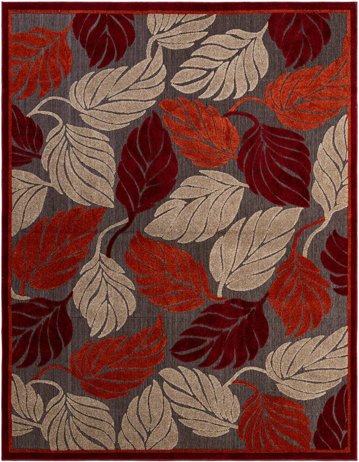 Detail image of 8' x 10' Easy-Clean Botanical Indoor / Outdoor Rug