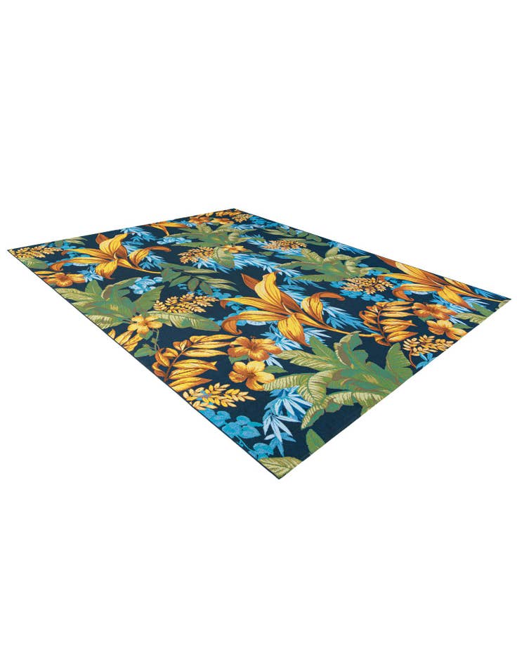 Detail image of 10' x 12' Easy-Clean Botanical Indoor / Outdoor Rug