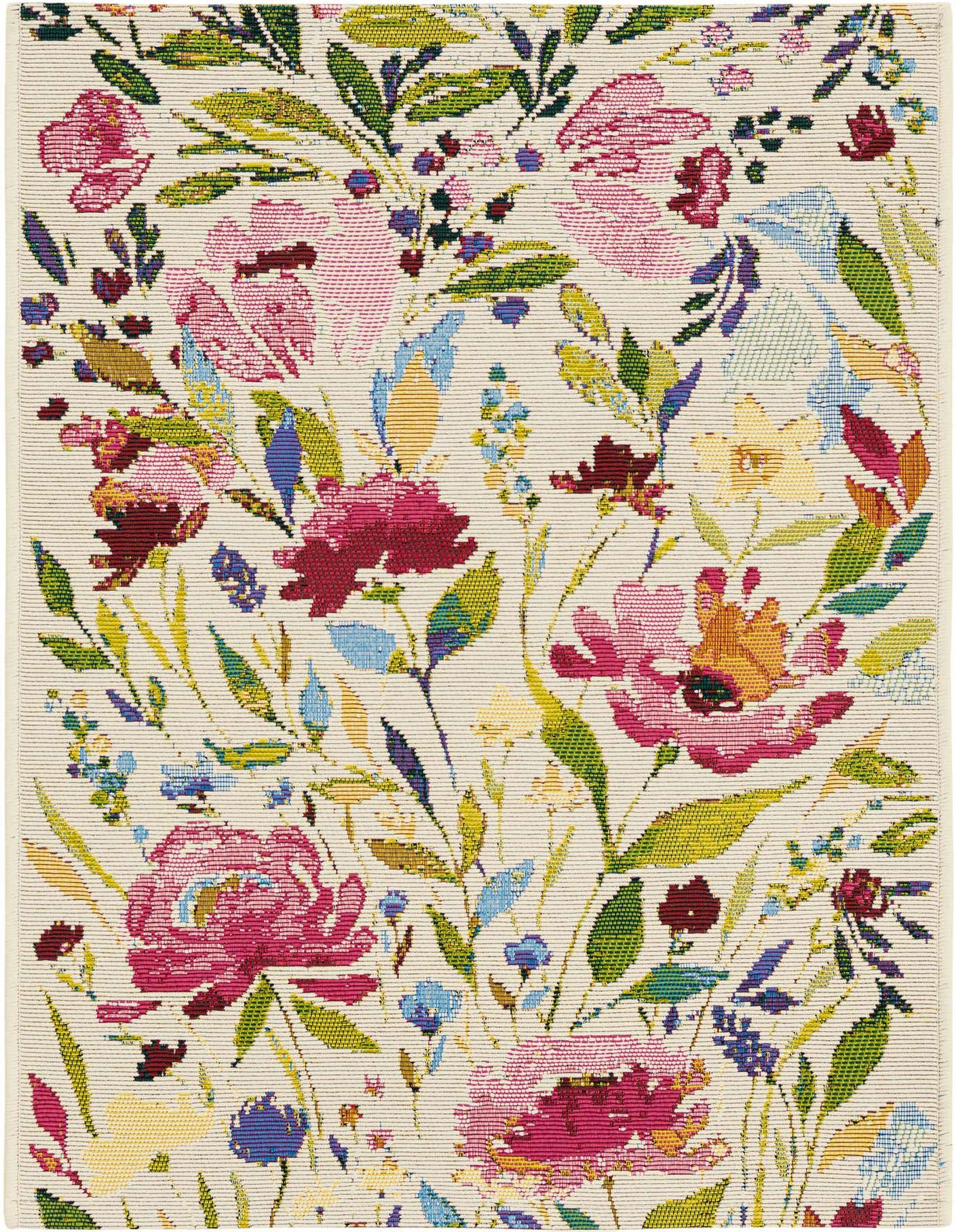 2' x 3' Easy-Clean Botanical Indoor / Outdoor Rug