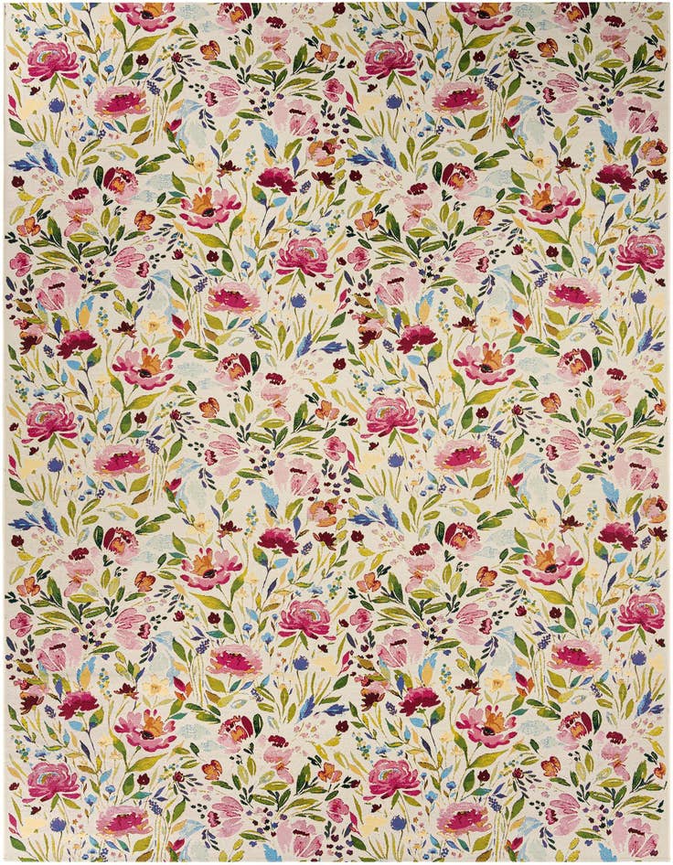 Detail image of 10' x 14' 2 Easy-Clean Botanical Indoor / Outdoor Rug