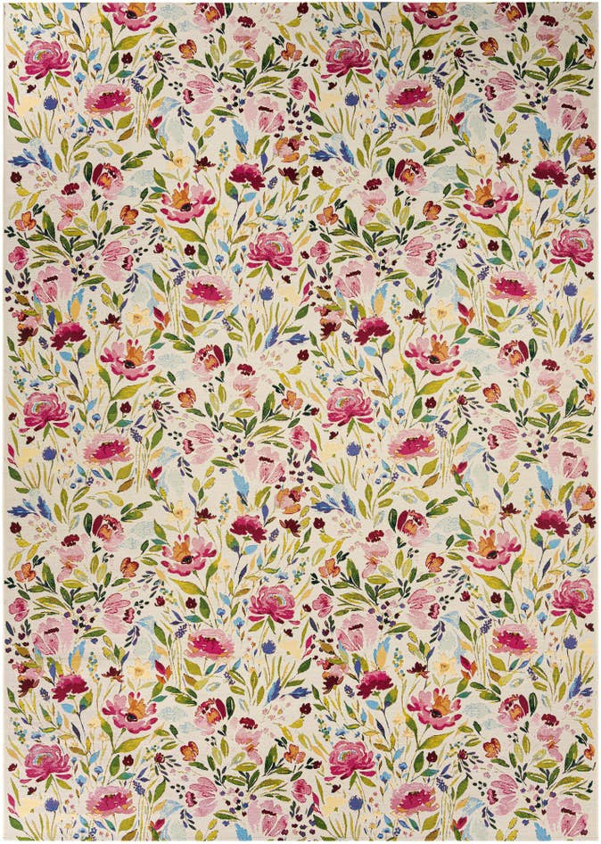 Detail image of 10' x 14' 2 Easy-Clean Botanical Indoor / Outdoor Rug