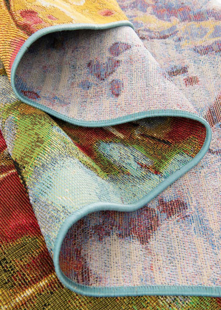 2' x 3' 1 Easy-Clean Botanical Indoor / Outdoor Rug