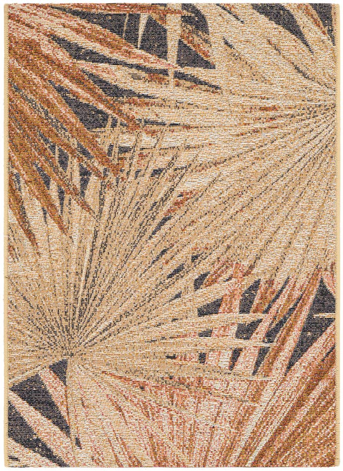 Detail image of 2' x 3' Easy-Clean Botanical Indoor / Outdoor Rug