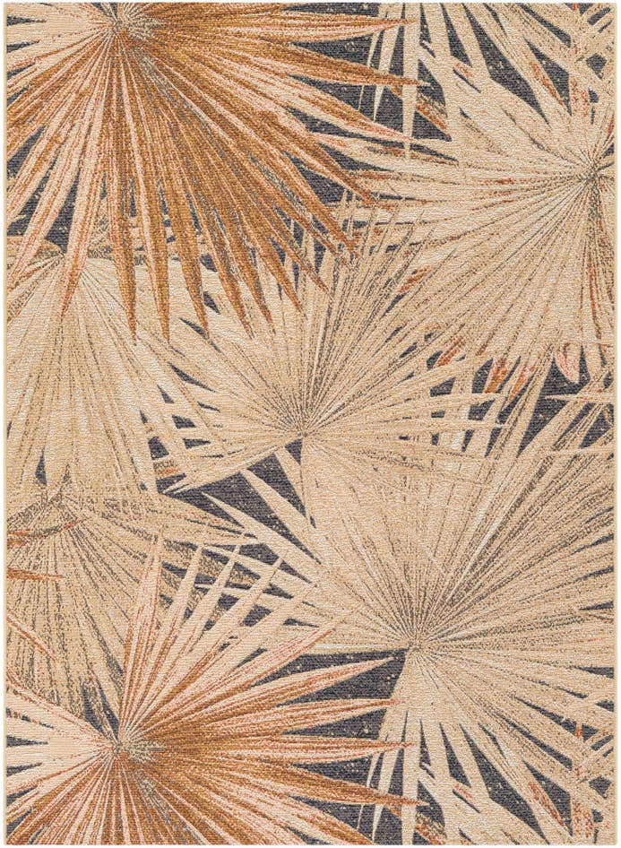 Detail image of 5' x 7' Easy-Clean Botanical Indoor / Outdoor Rug