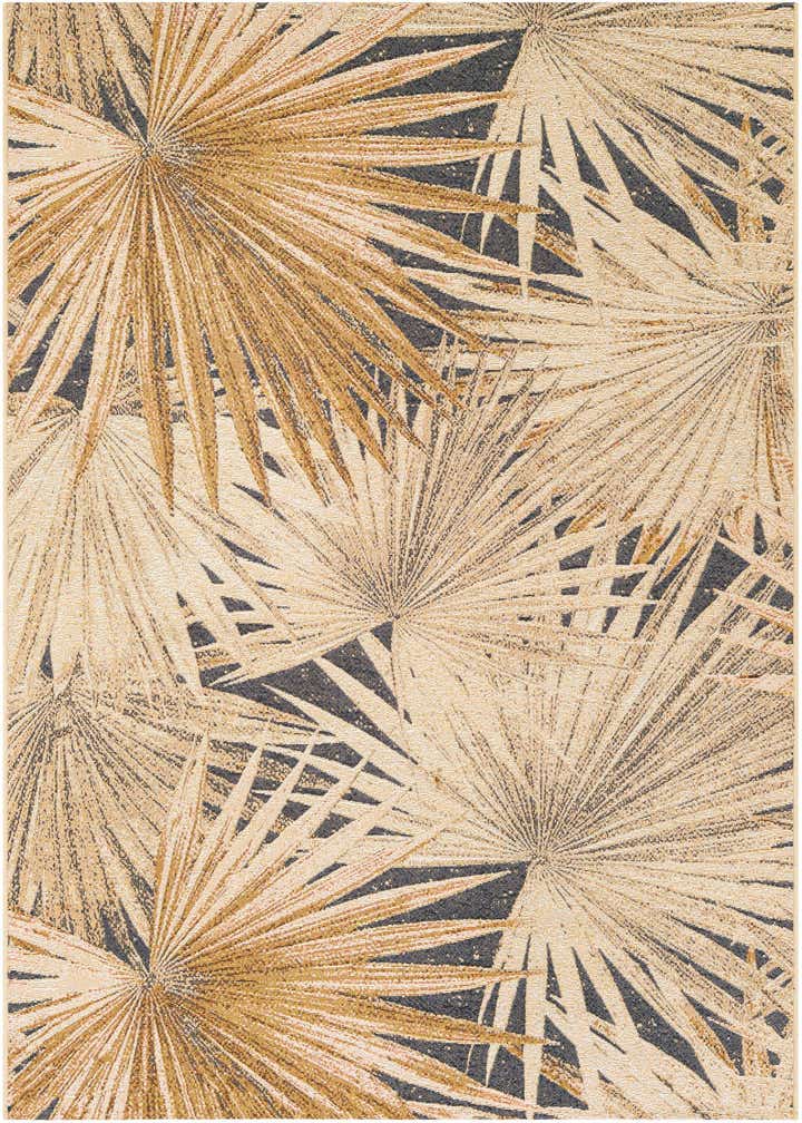 5' x 8' Easy-Clean Botanical Indoor / Outdoor Rug
