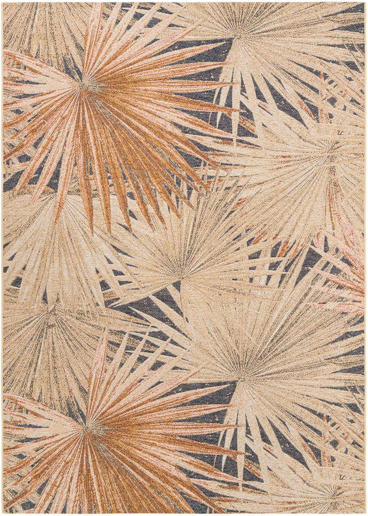 6' x 9' Easy-Clean Botanical Indoor / Outdoor Rug