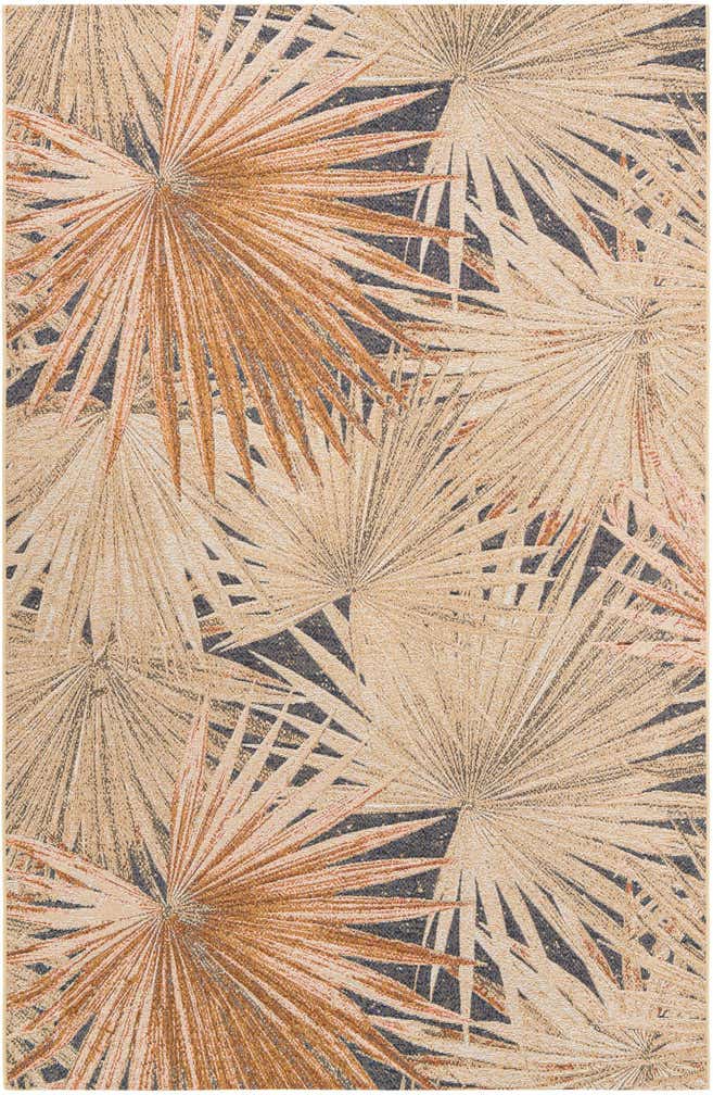 6' x 9' Easy-Clean Botanical Indoor / Outdoor Rug
