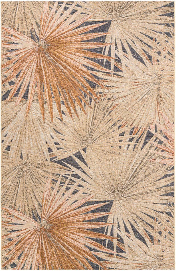 Detail image of 6' x 9' Easy-Clean Botanical Indoor / Outdoor Rug
