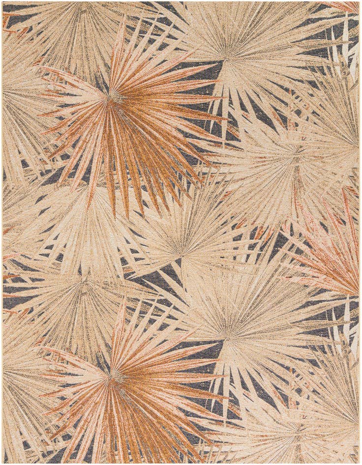 Detail image of 7' 10 x 10' Easy-Clean Botanical Indoor / Outdoor Rug