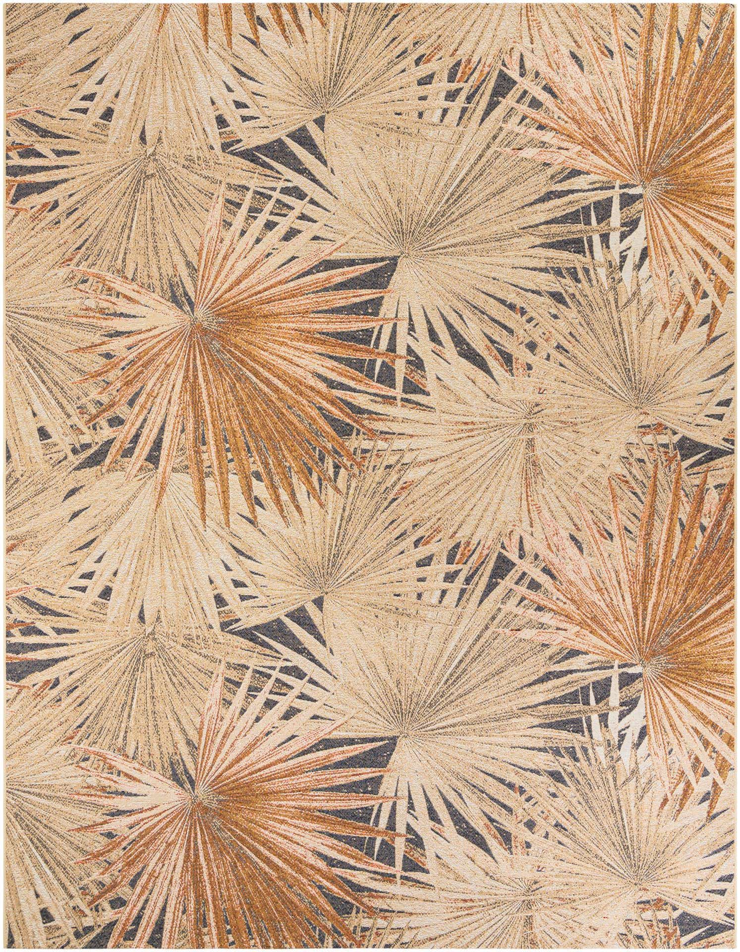 9' x 12' Easy-Clean Botanical Indoor / Outdoor Rug