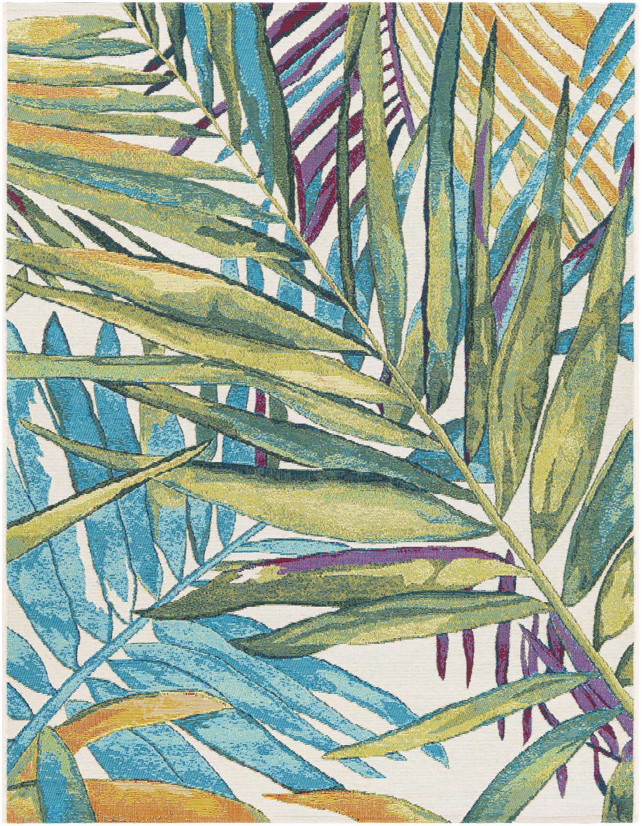4' x 6' Easy-Clean Botanical Indoor / Outdoor Rug