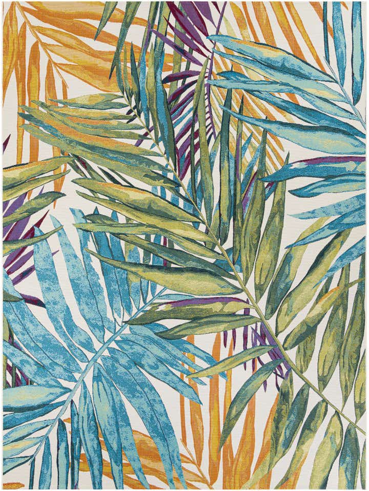 275cm x 365cm Makkelijk schoon te maken Botanical Binnen / buiten Vloerkleed