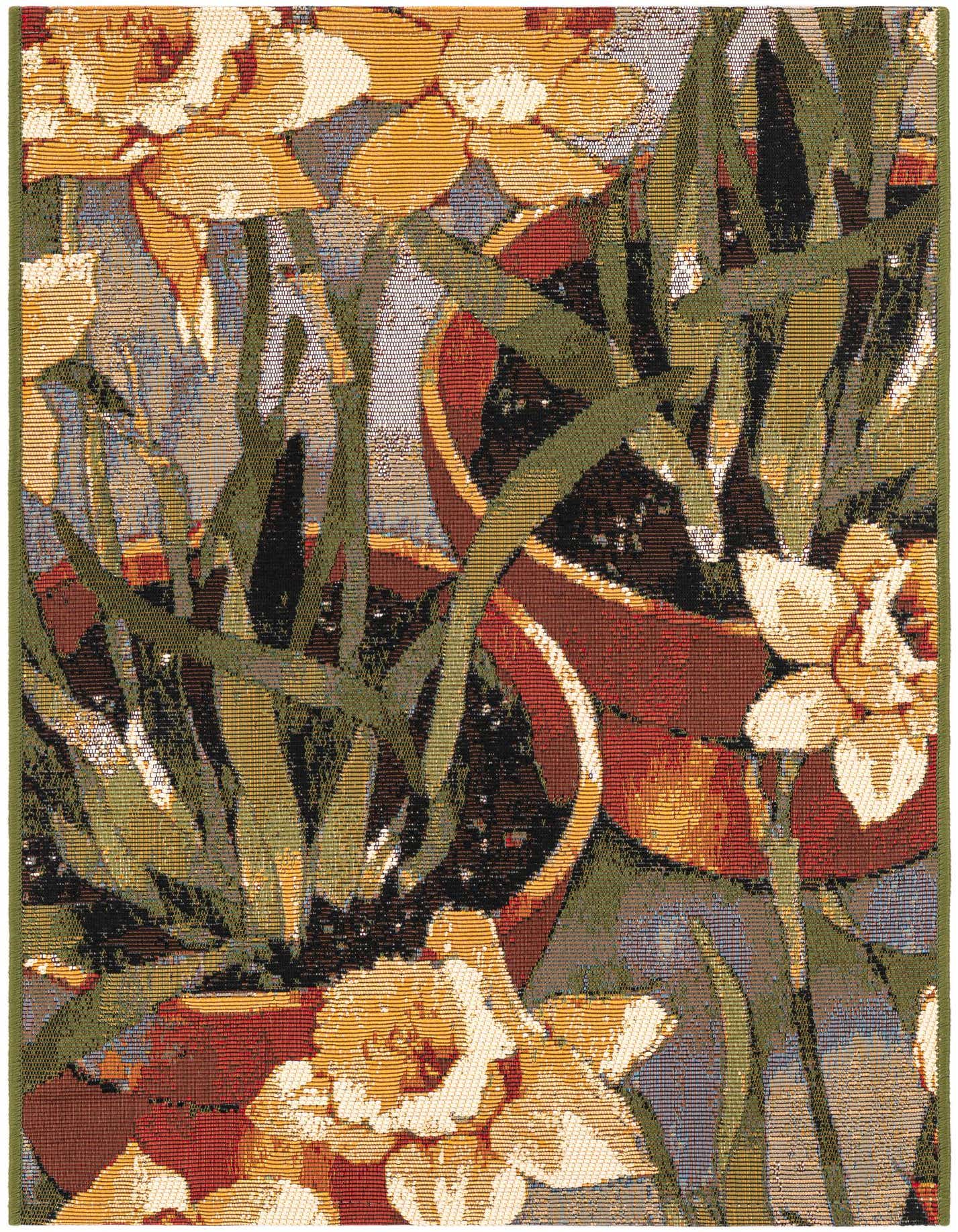 2' x 3' Easy-Clean Botanical Indoor / Outdoor Rug