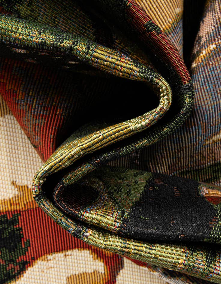 Detail image of 6' x 9' Easy-Clean Botanical Indoor / Outdoor Rug