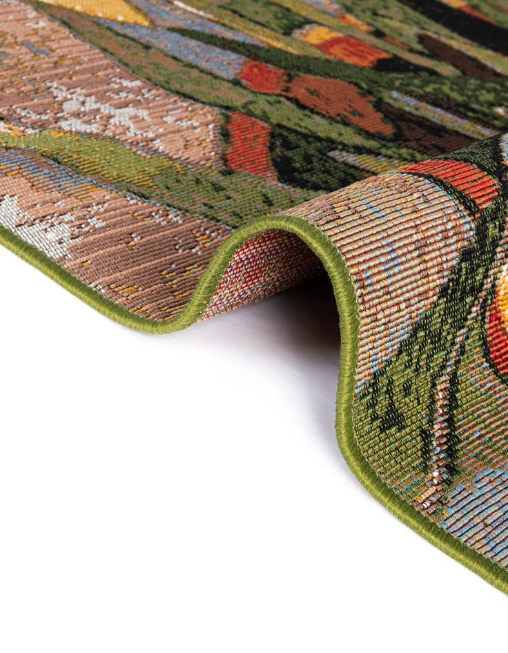 Detail image of 6' x 9' Easy-Clean Botanical Indoor / Outdoor Rug