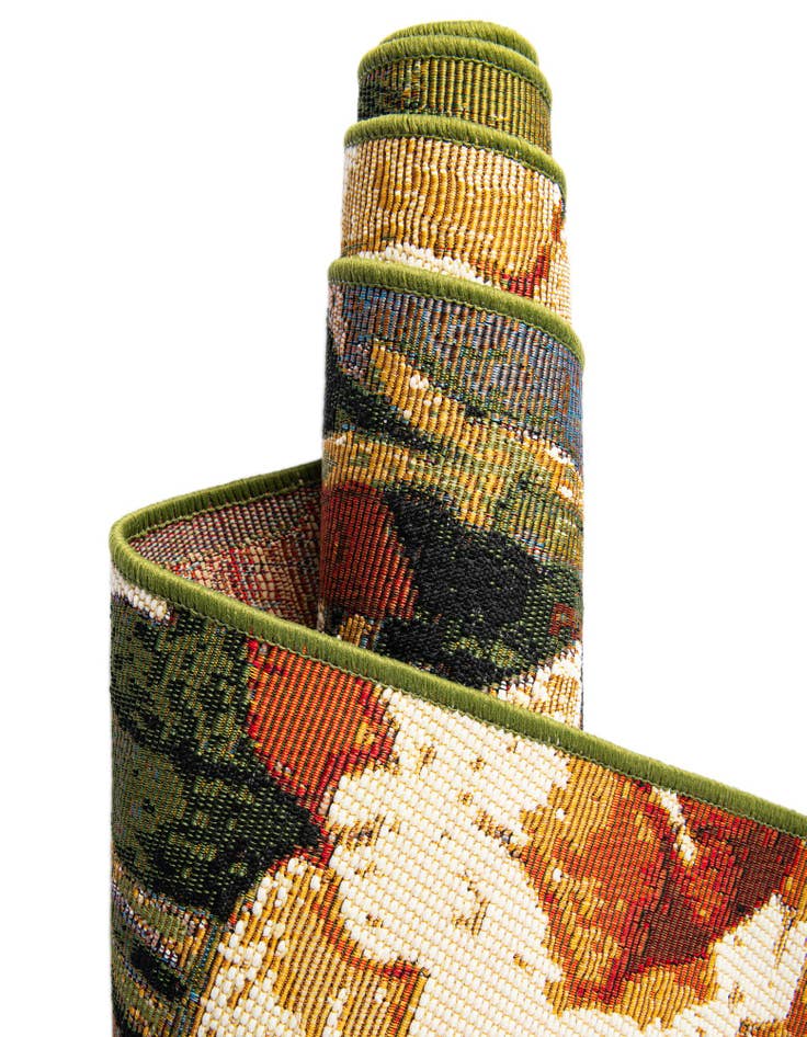 Detail image of 6' x 9' Easy-Clean Botanical Indoor / Outdoor Rug