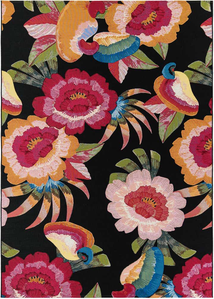 7' 10 x 10' Easy-Clean Botanical Indoor / Outdoor Rug