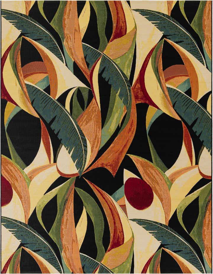 7' 10 x 10' Easy-Clean Botanical Indoor / Outdoor Rug