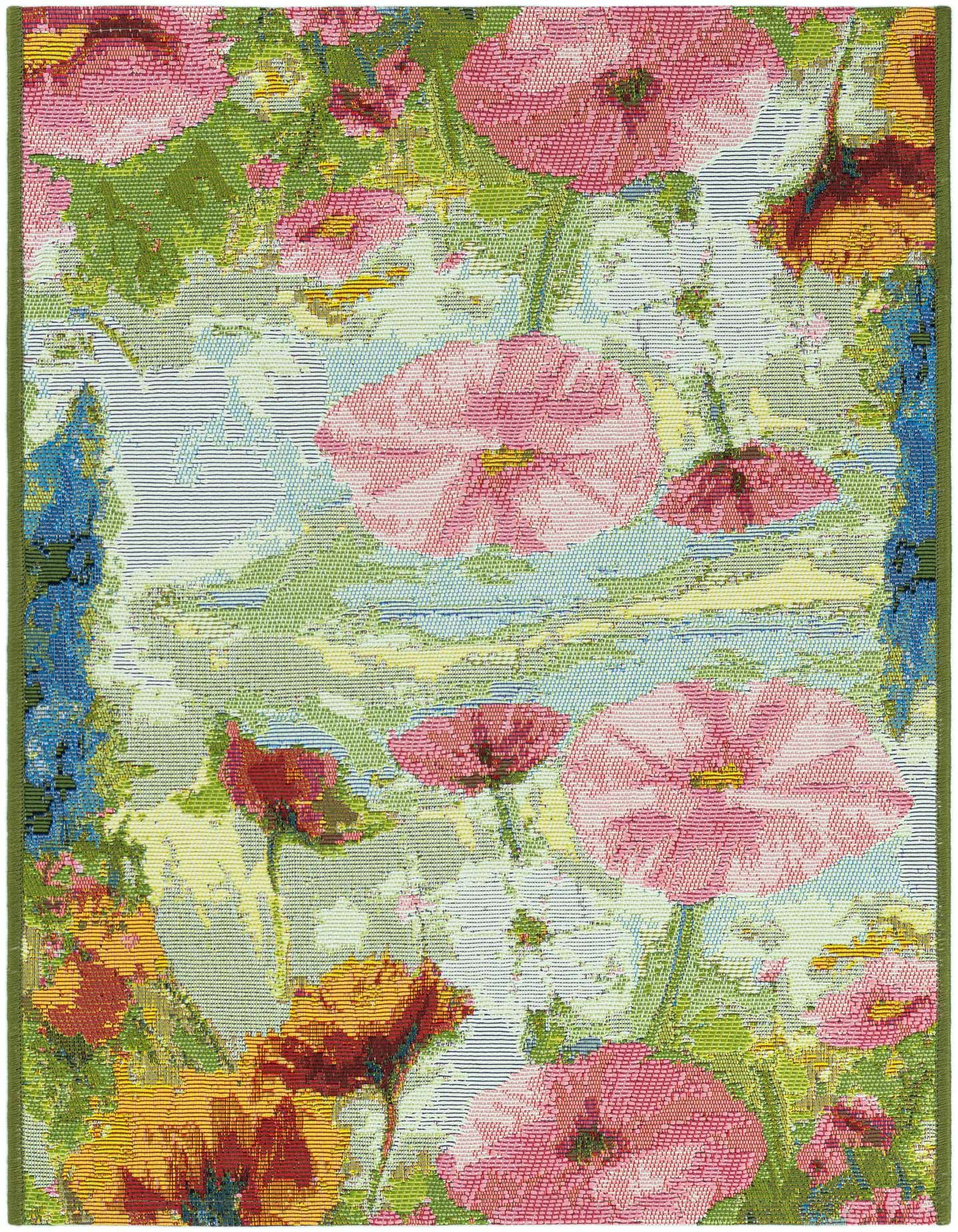 2' x 3' Easy-Clean Botanical Indoor / Outdoor Rug