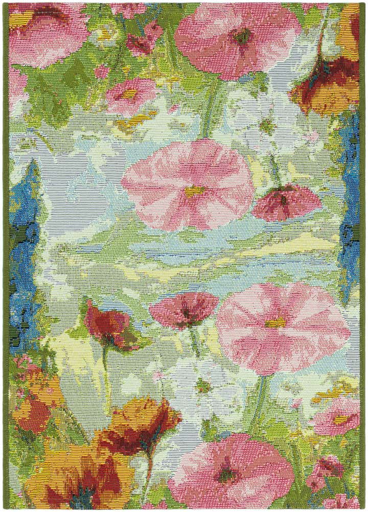 2' x 3' Easy-Clean Botanical Indoor / Outdoor Rug
