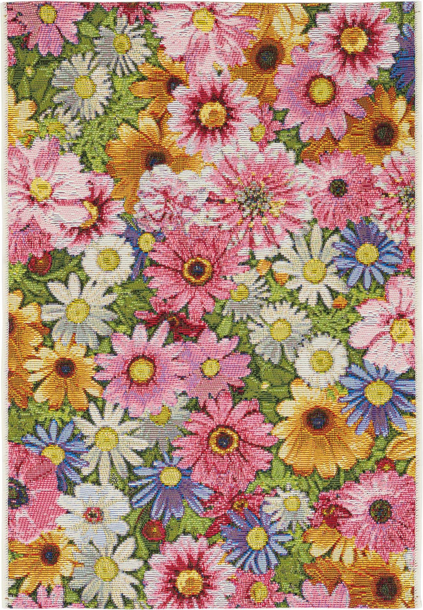 2' x 3' Easy-Clean Botanical Indoor / Outdoor Rug