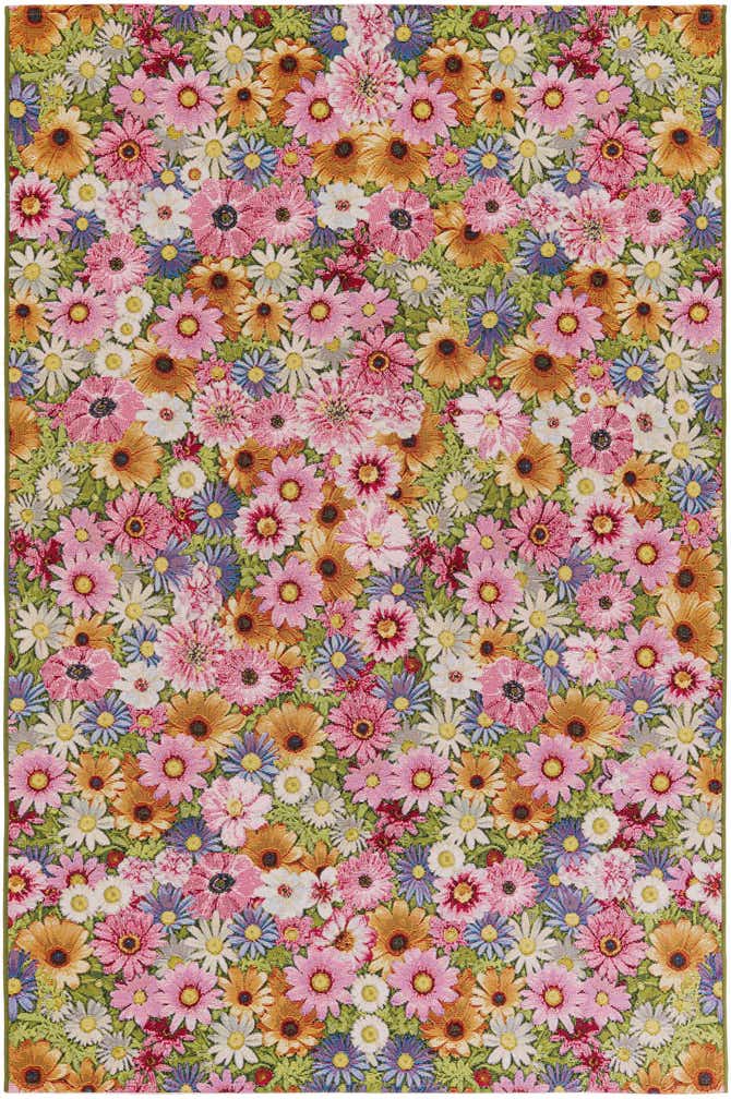 5' x 8' Easy-Clean Botanical Indoor / Outdoor Rug