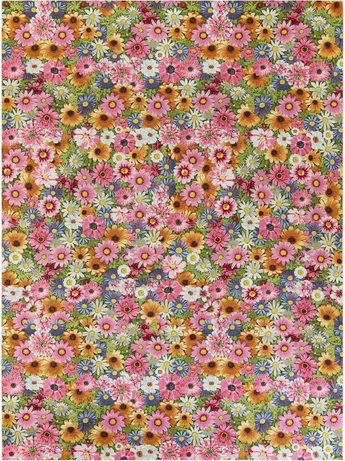 Detail image of 9' x 12' Easy-Clean Botanical Indoor / Outdoor Rug