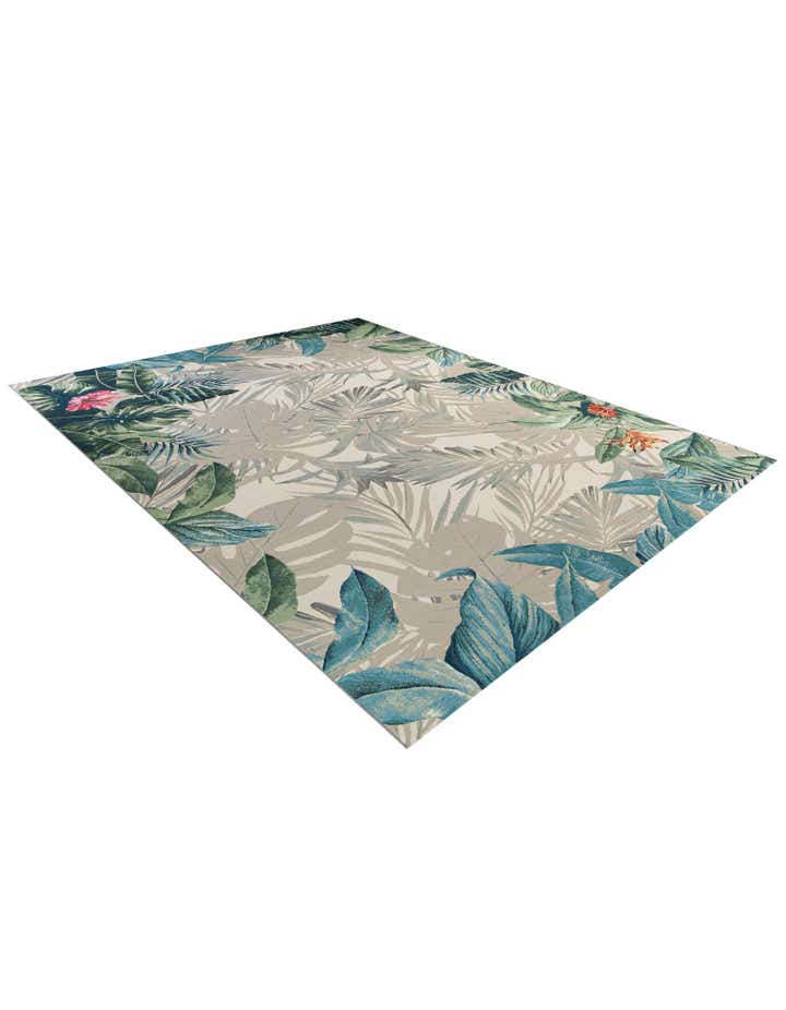 12' x 16' Easy-Clean Botanical Indoor / Outdoor Rug