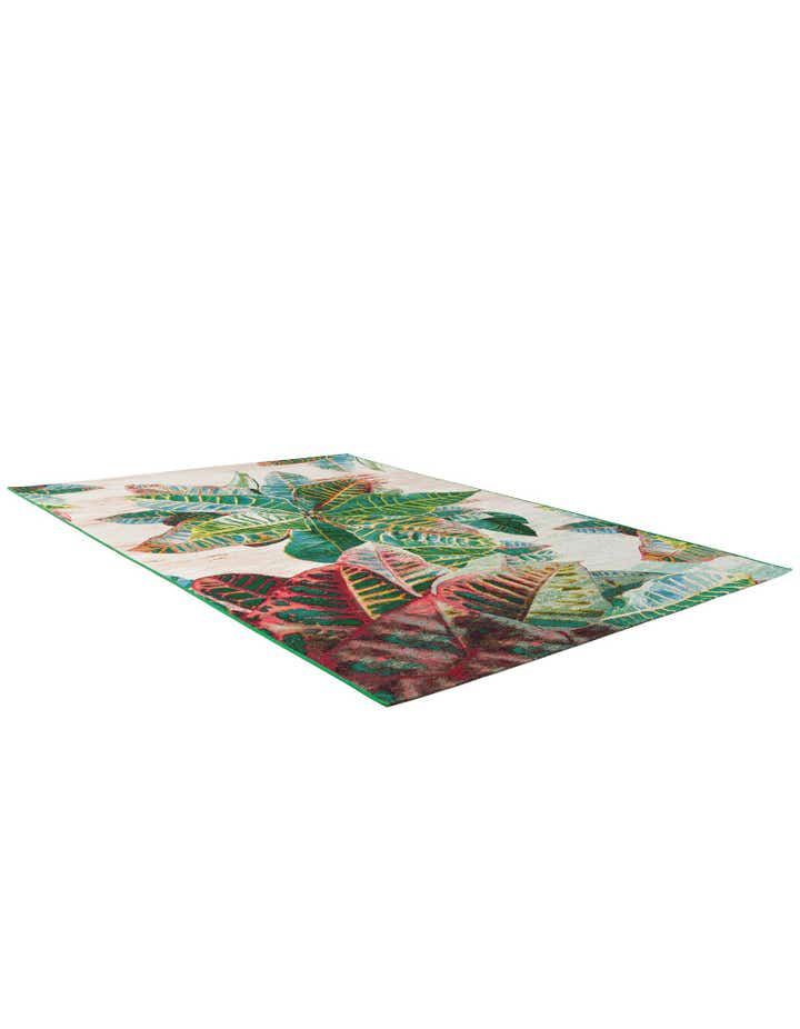 7' x 10' Easy-Clean Botanical Indoor / Outdoor Rug