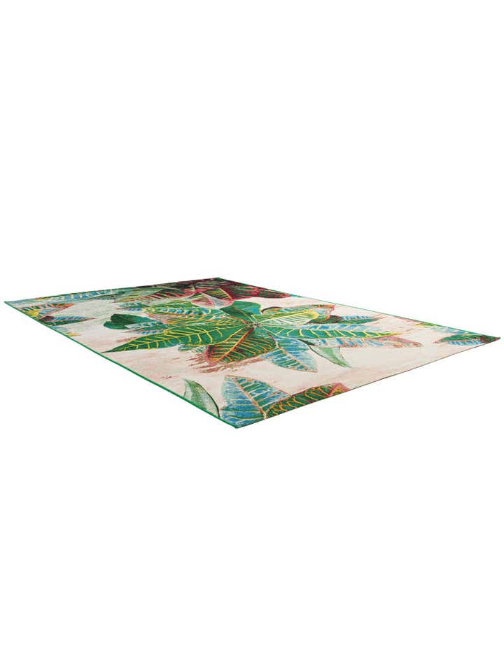 7' x 10' Easy-Clean Botanical Indoor / Outdoor Rug