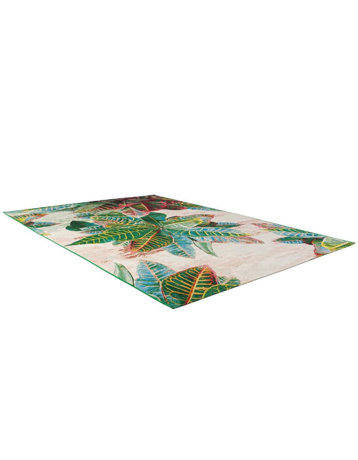 Detail image of 7' 10 x 11' Easy-Clean Botanical Indoor / Outdoor Rug
