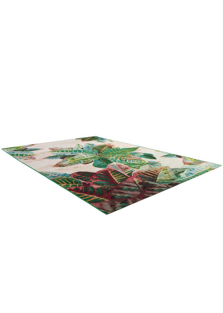 7' 10 x 11' Easy-Clean Botanical Indoor / Outdoor Rug