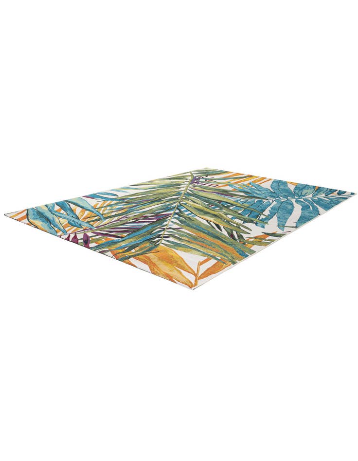 Detail image of 7' x 10'  Washable Botanical Indoor / Outdoor Rug
