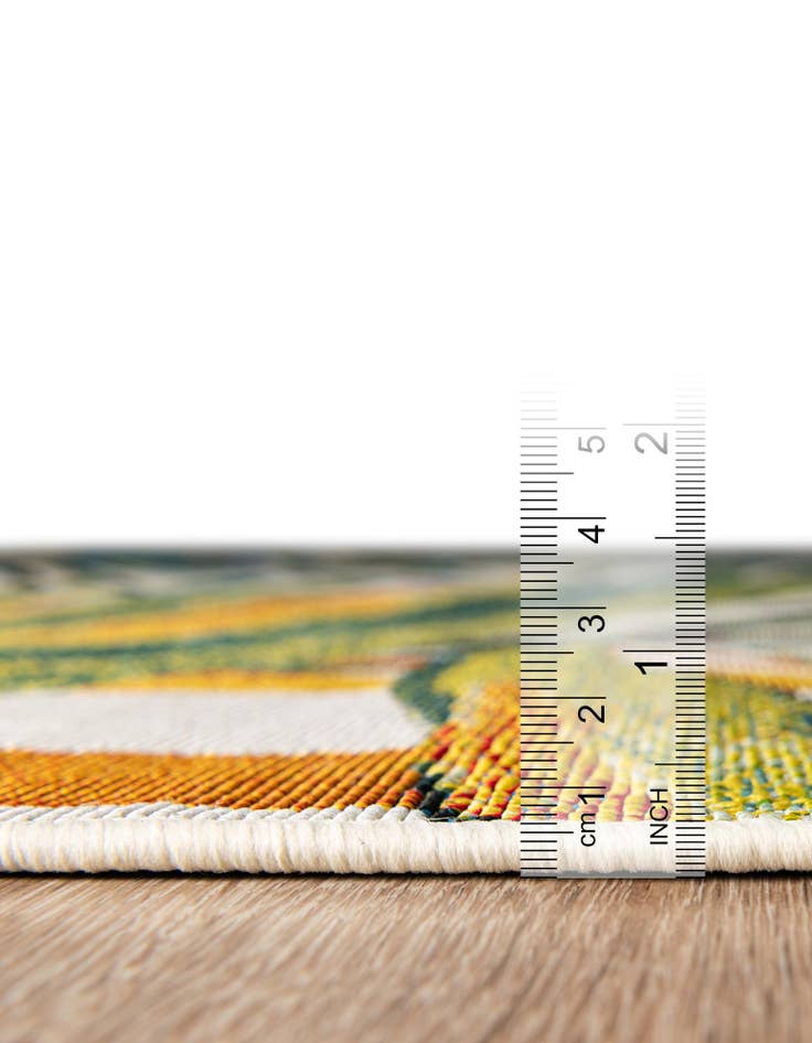 Detail image of 7' 10 x 10'  Washable Botanical Indoor / Outdoor Rug