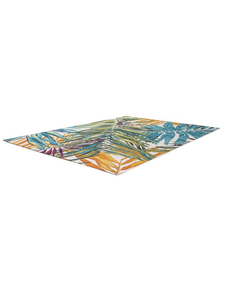 Detail image of 7' 10 x 11'  Washable Botanical Indoor / Outdoor Rug