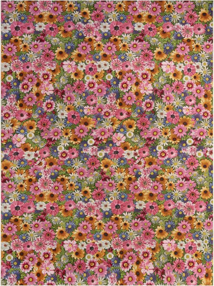 10' x 13' Easy-Clean Botanical Indoor / Outdoor Rug