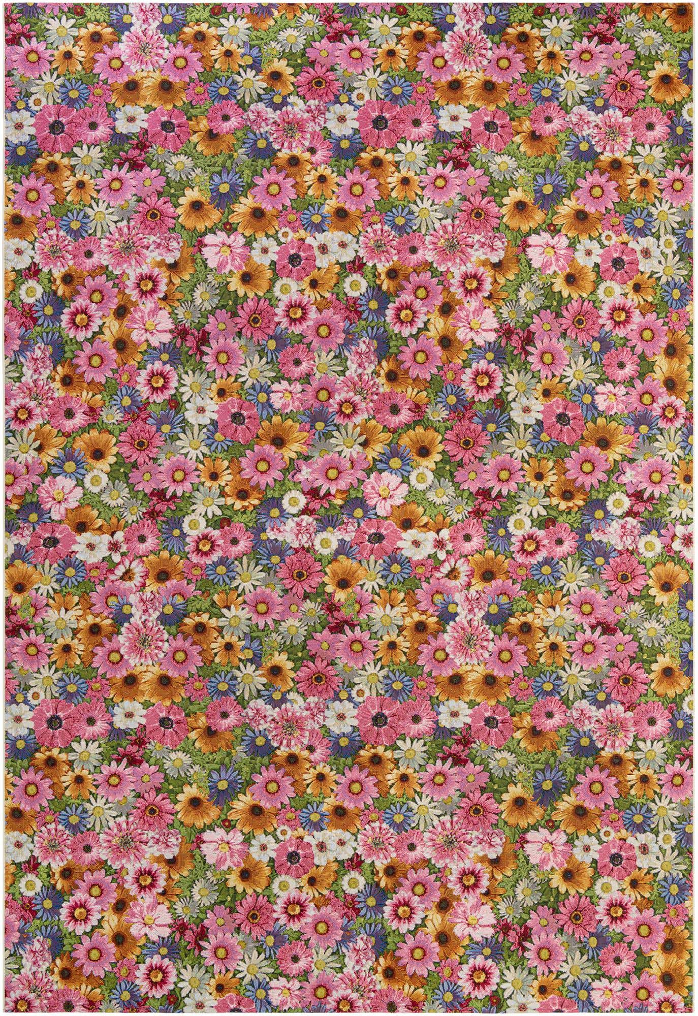10' x 14' Easy-Clean Botanical Indoor / Outdoor Rug